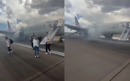 যাত্রী নিয়ে ওড়ার আগমুহূর্তে বিমানে আগুন