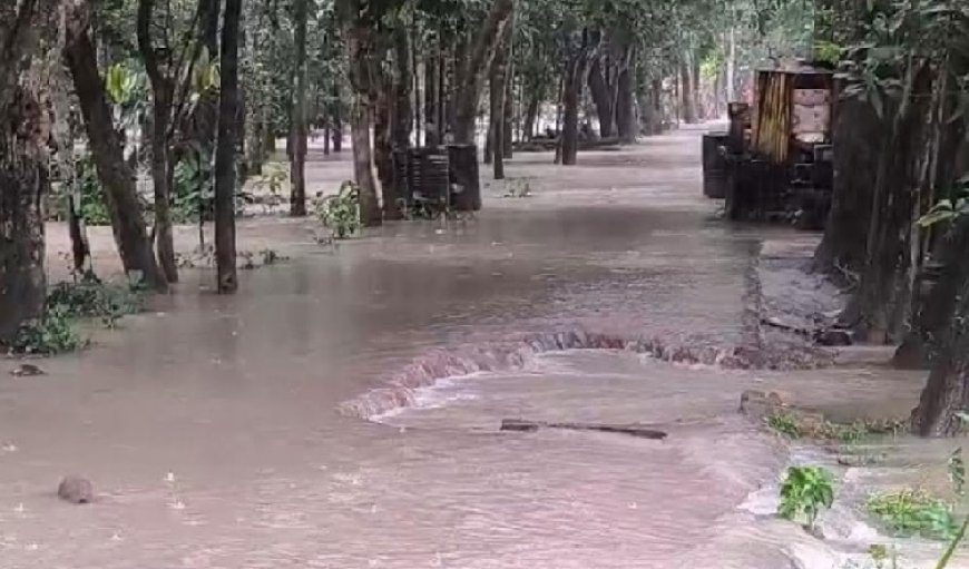 বাউফলে পানিবন্দি ২০ গ্রামের মানুষ