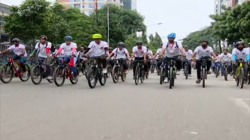 জুলাই গণঅভ্যুত্থান স্মরণে সাইকেল র্যালি
