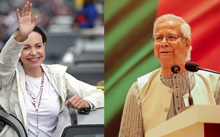 নোবেলজয়ী মারিয়া কোরিনা মাচাদোকে প্রধান উপদেষ্টার অভিনন্দন