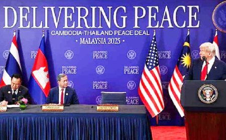 ট্রাম্পের উপস্থিতিতে থাইল্যান্ড-কম্বোডিয়ার শান্তিচুক্তি সই